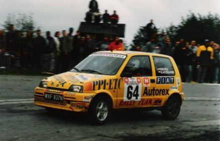Jacek Sikora i Marek Kaczmarek - Fiat Cinquecento Sporting.